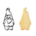 Birkmann Christmas Gnome Cookie Cutter with imprint, 9cm