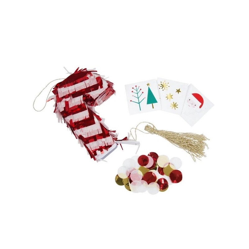 Meri Meri Candy Cane Party Favor Pinatas, 3 pcs