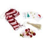 Meri Meri Candy Cane Party Favor Pinatas, 3 pcs