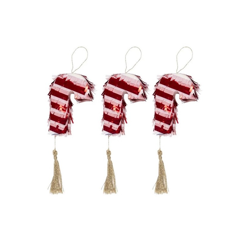 Meri Meri Candy Cane Party Favor Pinatas, 3 pcs