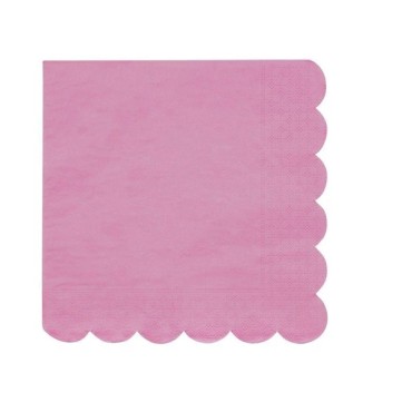 Servietten Pink mit Wellenrand 45-4873