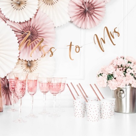 Hen Night Partydecoration  Banner Miss to Mrs rose gold 18x76cm
