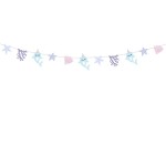 PartyDeco Narwal Party Garland, 1m