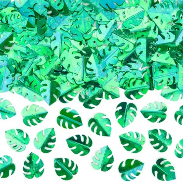 Monstera Leaf Metallic Confetti 15x20mm