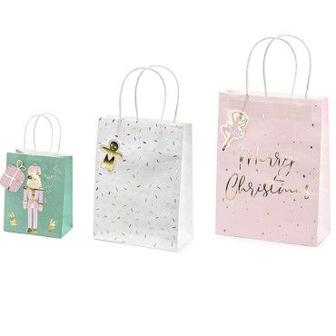 3  Christmas gift bags mix