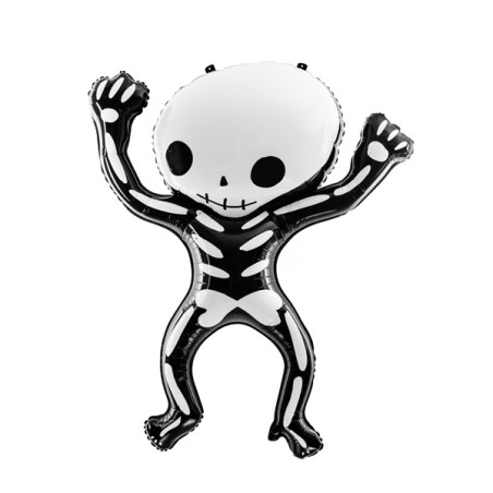 PartyDeco Skeleton Halloween Foil Balloon 84x100cm