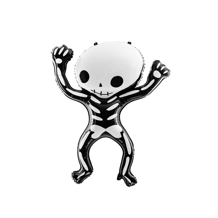 PartyDeco Skeleton Halloween Foil Balloon 84x100cm
