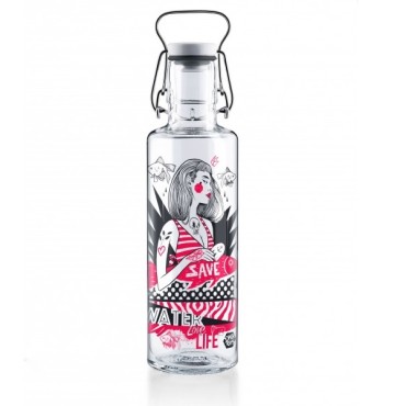 Water Rebel Glassbottle Soulbottle Save water love life