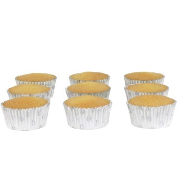 PME Foil Lined Baking Cups Silver Polka Dot pk/30