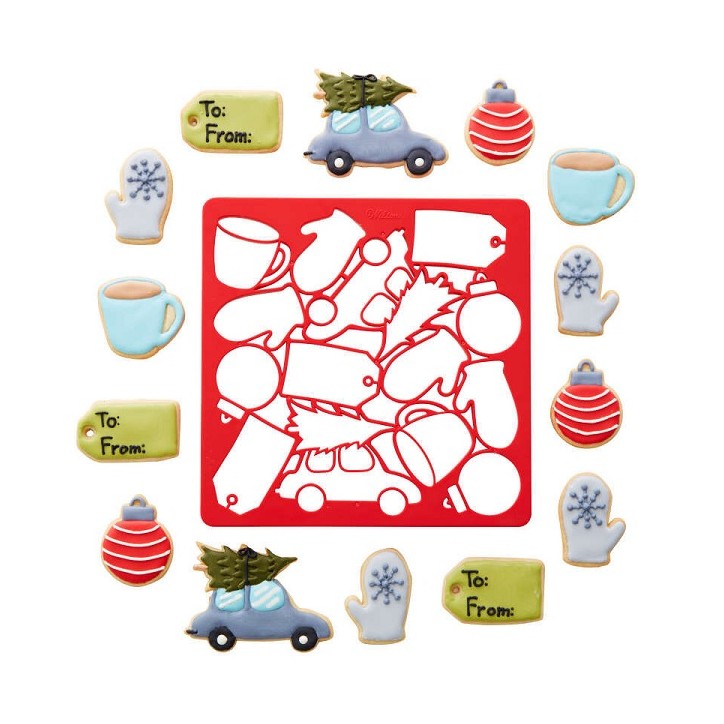Wilton Christmas Multi-Cookie Cutter Sheet 2304-0-0013 Wilton Christmas Multi-Cookie Cutter Sheet 2304-0-0013