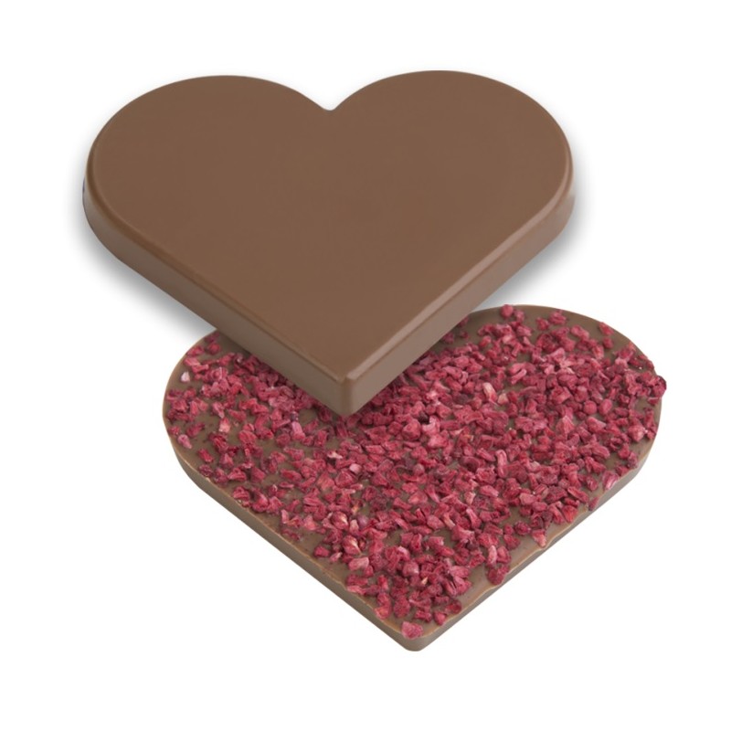 Double Heart Chocolate Bar Chocolate Mould, 100g
