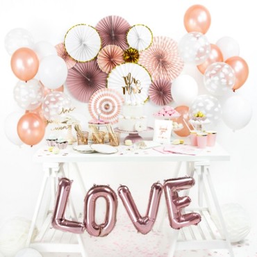 30cm Strong Balloons Metallic Rose Gold 10 pcs