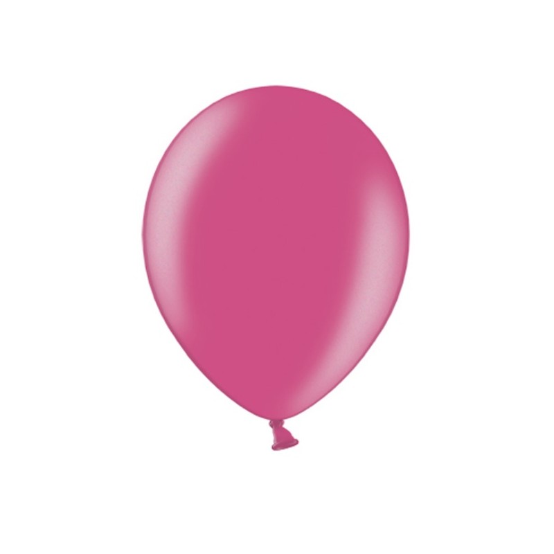 PartyDeco Balloons Metallic Hot Pink, 10 pcs