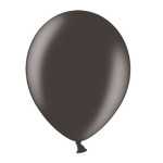 PartyDeco Balloons Metallic Black, 10 pcs