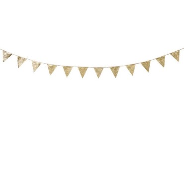 Talking Tables Luxe Gold Glitter Bunting LUXE-BUNTING