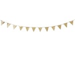 Talking Tables Luxe Gold Glitter Bunting 3 Meter