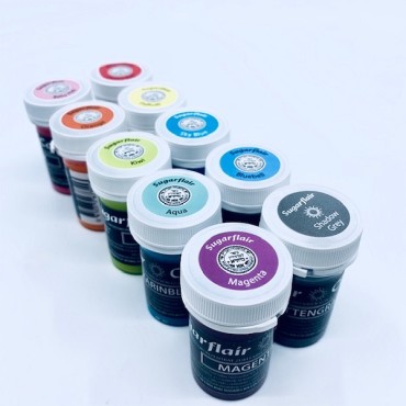 Sugarflair Colours Pastell Mixed Paste Set A602