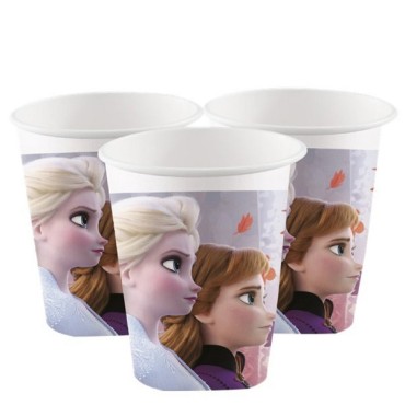 8 Partybecher Frozen II 200ml - Disney Frozen Partydekoration