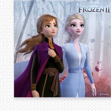 20 Frozen II Paper Napkins - Disney Frozen Partyware