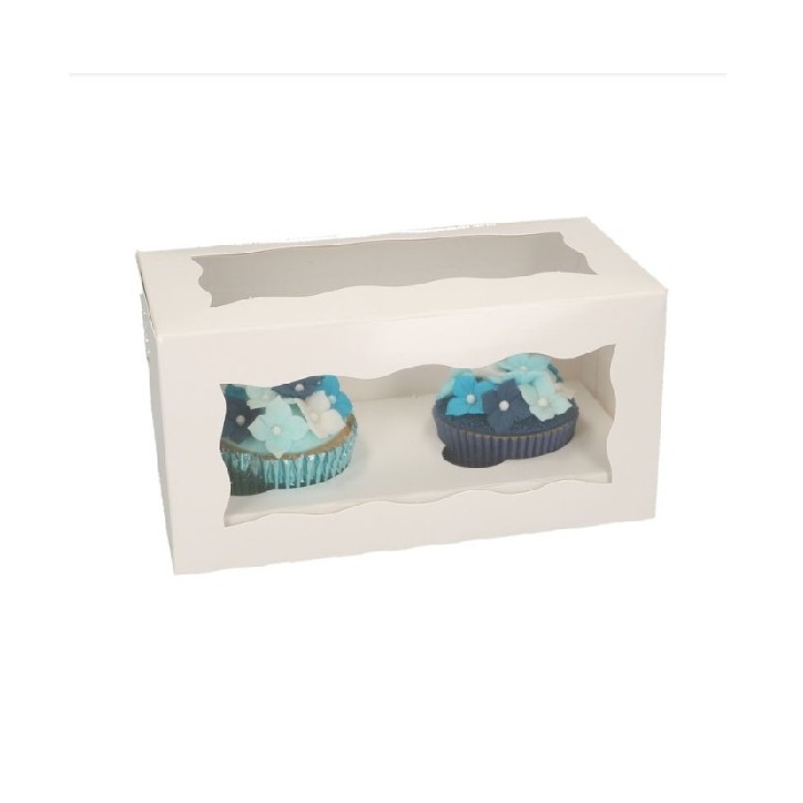 2er Cupcake Schachtel Weiss 2er Cupcake Schachtel Weiss