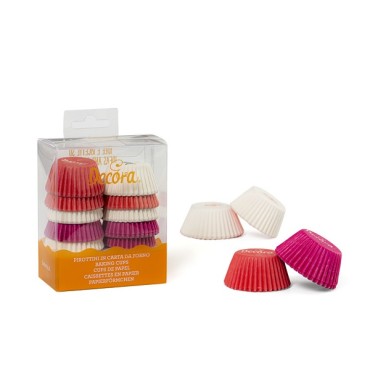 Pink/White/Fuchsia Mini Muffin Baking Cups 033749