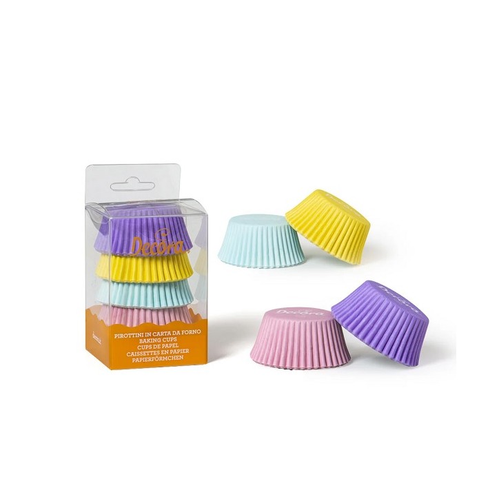Decora Cupcake Förmchen Pastell – 75 zarte Muffinförmchen in Frühlingsfarben