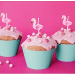 PartyDeco Flamingo Geburtstagskerzen, 5 Stück