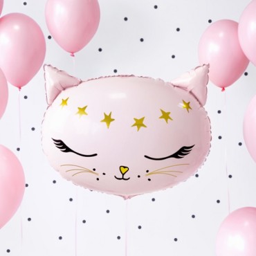 Katzenkopf Folienballon XXL
