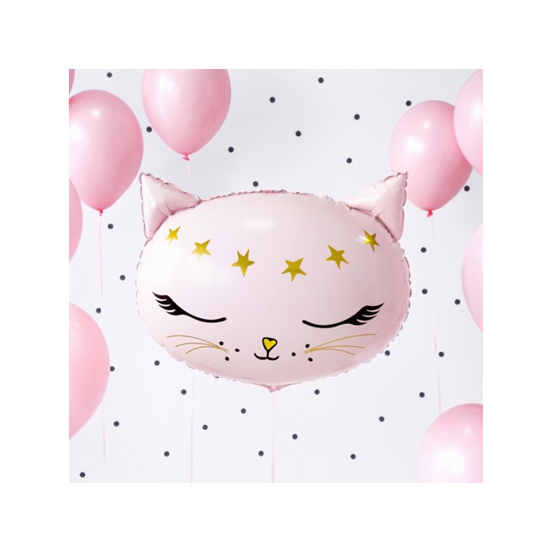 PartyDeco Meow Kitty Folienballon, 50x40cm