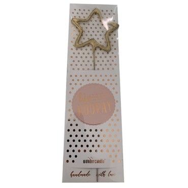gold star shaped sparkler