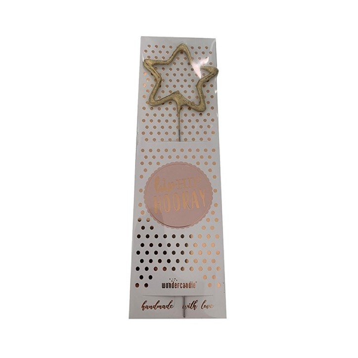 gold star shaped sparkler