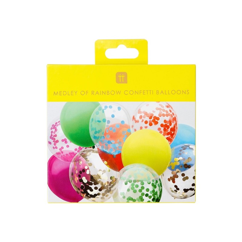 Talking Tables Rainbow Medley Balloons, 12 pcs