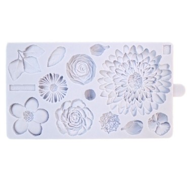 Buttercream Flowers Silicone Mold by Karen Davies