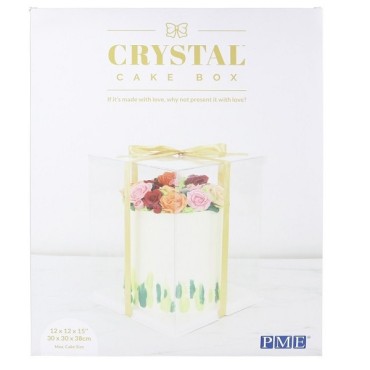 12" PME Crystal Cake Box  CCB12