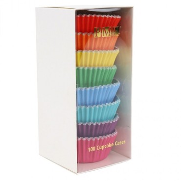 PME Baking Cups Rainbow Colour pk/100