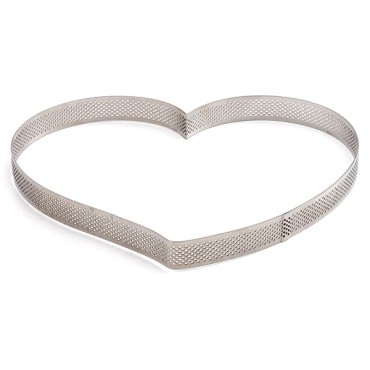 Micro Perforated Heart Baking Frame 24cm