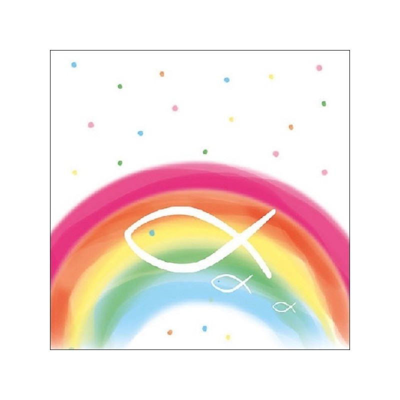 Ambiente Rainbow with Fish Paper Napkin, 20 pcs