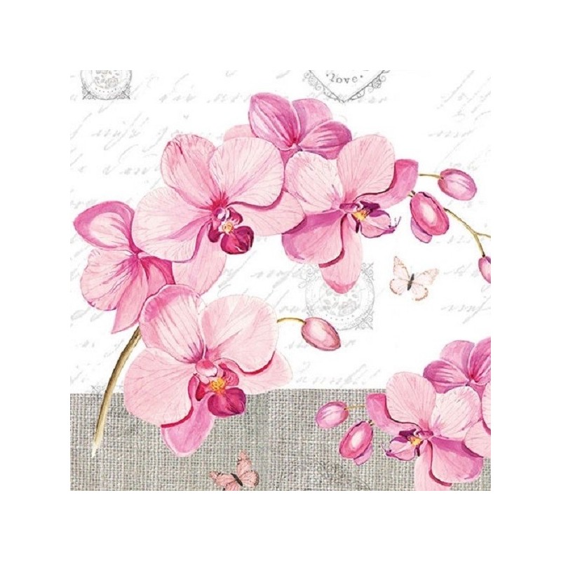 Ambiente Orchids Paper Napkins, 20 pcs