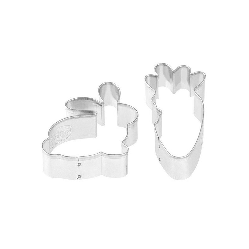 Dr. Oetker Easter Bunny & Carrot Cookie Cutter Set, 2 pcs