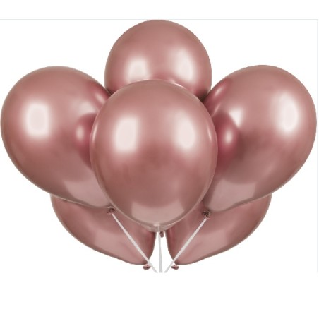 Platinum Balloons Rose Golds, 6 pcs