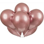 Unique Party Platinum Balloons Rose Gold, 6 pcs