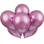 Unique Party Platinum Balloons Pink, 6 pcs