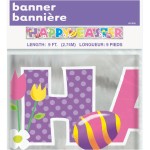 Unique Party Happy Easter Banner, 2.4 Meter