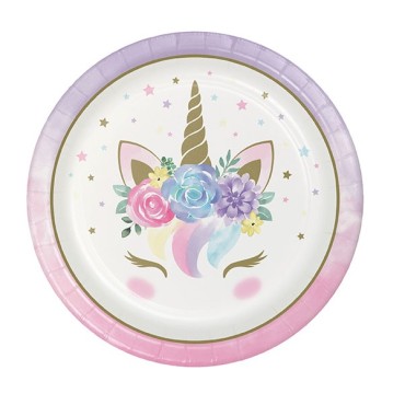 Unicorn Baby Plates 343829 Party Creations