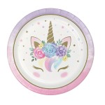 Anniversary House Unicorn Baby Plates, 8pcs