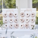 Ginger Ray Rose Gold Treat Yourself Donut Wall for 18 Donuts