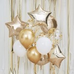 Ginger Ray Metallic Gold Balloons Bundle 12 pcs