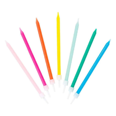 16 Rainbow Candles