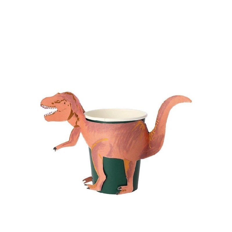 Meri Meri T-Rex Party Cups, 8 pcs