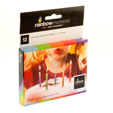 Rainbow Moment Coulourflamed Partycandles